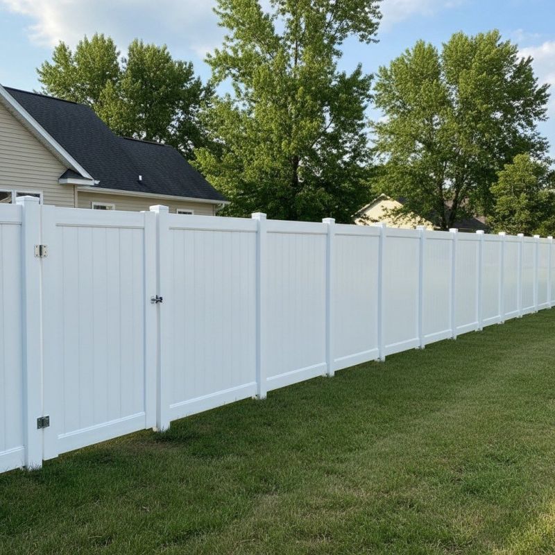 Vinyl Fence Installation detail